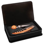 Screw It - WINE TOOL SETS: *Free Shipping* - Custom Engraved 2 and 4 Piece Wine Tool Sets - Vegan Leather and Bamboo Boxes