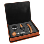 Screw It - WINE TOOL SETS: *Free Shipping* - Custom Engraved 2 and 4 Piece Wine Tool Sets - Vegan Leather and Bamboo Boxes