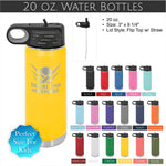 Custom Engraved 20 oz. Water Bottle - FREE SHIPPING - Company and Event Logos on Stainless Steel Double Wall Insulated Polar Camel Drinkware